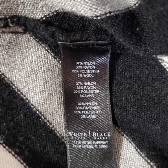 White House Black Market Striped Wool Blend Cowl Neck Sweater Womens Size XS - Picture 8 of 10